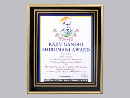 Rajeev Gandhi Shiromani Award