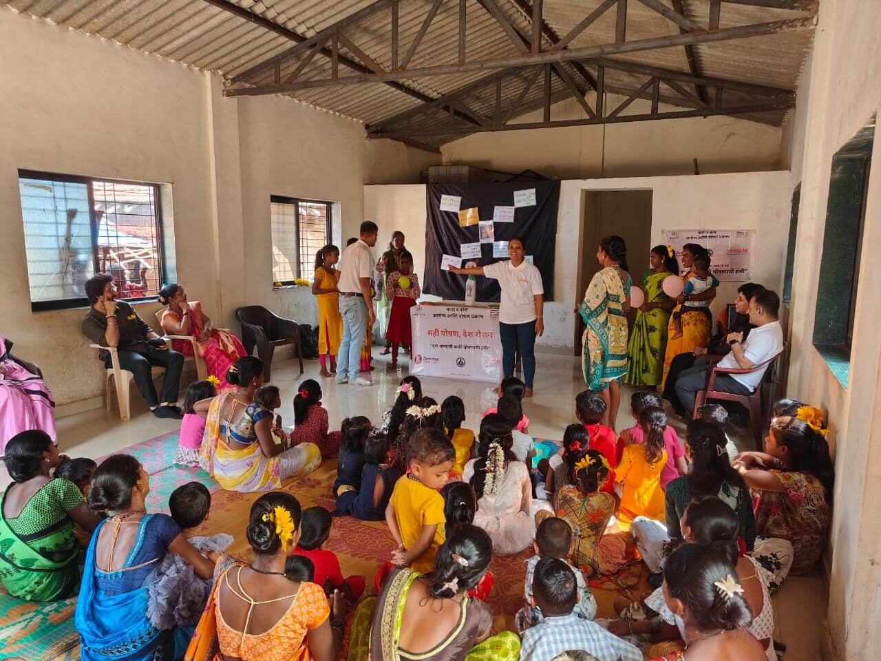 Children learning the importance of balanced diets through fun and engaging activities.