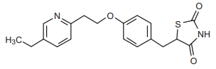 Zensita MP Pioglitazone structure