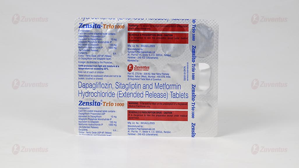 Zensita Trio 1000 Tablets 6