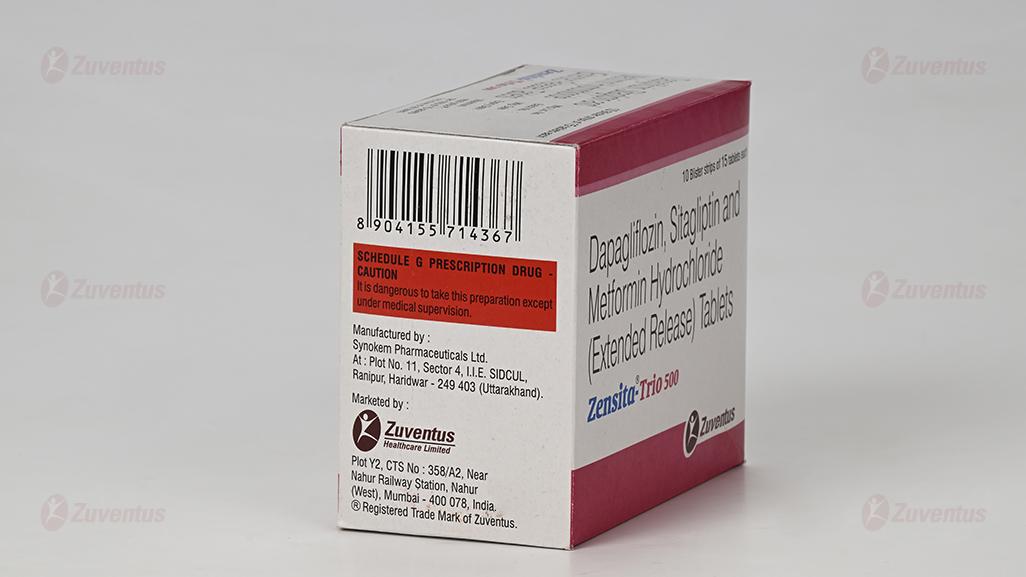 Zensita Trio 500 Tablets 5